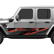 Camo Splash Seitentüren Vinyl Aufkleber Sticker 5 für Jeep Wrangler 2