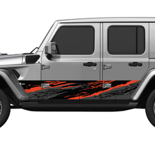Camo Splash Wrap Seitentüren Vinyl Aufkleber Aufkleber Fit Jeep Wrangler
 2