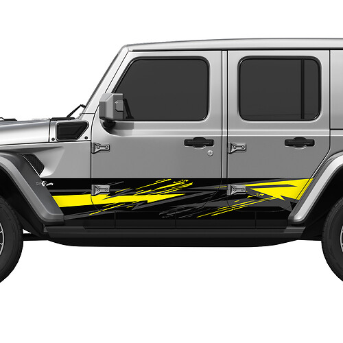 Camo Splash Wrap Seitentüren Vinyl Aufkleber Aufkleber Fit Jeep Wrangler 3
