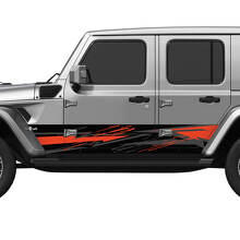 Camo Splash Wrap Seitentüren Vinylaufkleber passend für Jeep Wrangler 3
 2