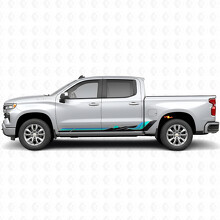 Retro Mountain Wave Tür- & Schweller-Folienstreifen für Chevrolet Silverado 1500 T1XX 2019-2026_2