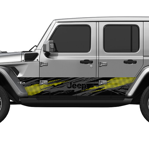 Camo Splash Wrap Seitentüren Vinyl Aufkleber Aufkleber Fit Jeep Wrangler 5
