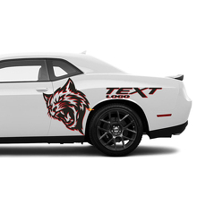 Wildcat Custom Text Seiten-Vinylaufkleber-Kit für Dodge Challenger Charger_2
