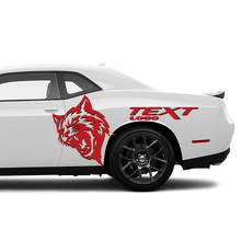 Wildcat Custom Text Seiten-Vinylaufkleber-Kit für Dodge Challenger Charger_3