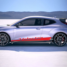 2x Türseiten -Rocker -Panel Streifen Vinylaufkleber Aufkleber Passform für Hyundai Veloster
 2