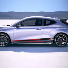 Seitenrennstreifen Vinylaufkleber Aufkleber Passform für Hyundai Veloster
 3