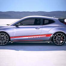 Seitliche Rennstreifen Vinylaufkleber Decal Für Hyundai Veloster 2 3