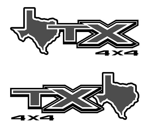 STX Texas 4x4 Bergaufkleber für Ford F150 F250 F350 Super Duty Truck Aufkleber Aufkleber Aufkleber Vinyl Vinyl
