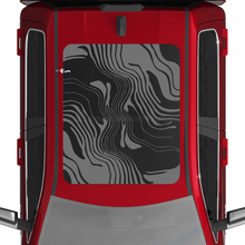 Topografische Karte Vinyl -Aufkleber Aufkleber Grafiken für Dodge Ram 1500 Wolfram -Panoramabläufe Monddach
 2
