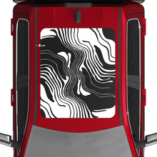 Topografische Karte Vinyl -Aufkleber Aufkleber Grafiken für Dodge Ram 1500 Wolfram -Panoramabläufe Monddach
 3