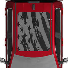 USA American Flag Distressed Vinyl Decals Aufkleber Grafik für Dodge Ram 1500 Wolframpanorama -Monddach
 2