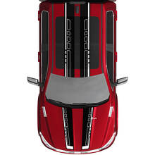 Dual Stripes Rally Vinyl -Aufkleber Aufkleber Grafik für Dodge Ram 1500 Wolfram
 2