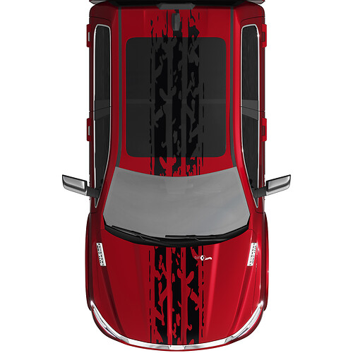 Stripes Rally Vinyl Decals Sticker Grafik für Dodge Ram 1500 Wolfram

