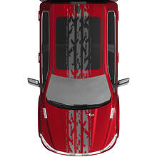 Stripes Rally Vinyl Decals Sticker Grafik für Dodge Ram 1500 Wolfram
 2