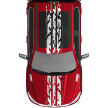 Stripes Rally Vinyl Decals Sticker Grafik für Dodge Ram 1500 Wolfram
 3