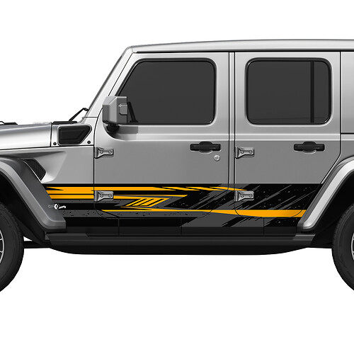 Camo Splash Wrap Seitentüren Vinyl Aufkleber Aufkleber Fit Jeep Wrangler 5
