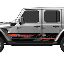 Camo Lines Splash Seiten Türen Vinyl Aufkleber 2 für Jeep Wrangler 2