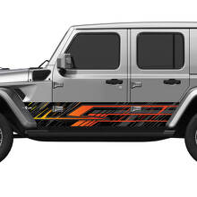 Camo Lines Splash Wrap Seitentüren Vinyl Aufkleber Aufkleber Fit Jeep Wrangler 2
 3