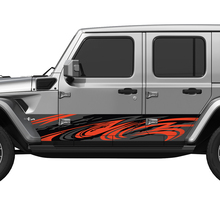 Camo Tribal Splash Wrap Seitentüren Vinyl Aufkleber Aufkleber Fit Jeep Wrangler
 2