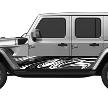 Camo Tribal Splash Wrap Seitentüren Vinyl Aufkleber Aufkleber Fit Jeep Wrangler
 3