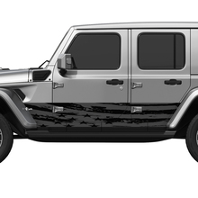 US Patriotic Distressed Flag Splash Wrap Seitentüren Vinyl Aufkleber Aufkleber Fit Jeep Wrangler 2
 3