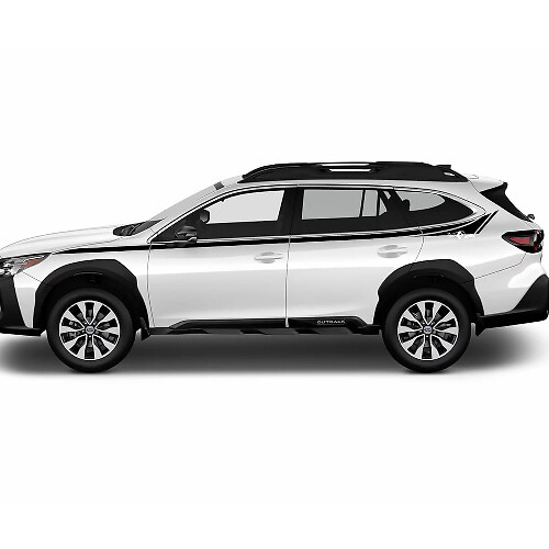 Pinstripe Oberer Türseiten Vinyl-Aufkleber Satz für Subaru Outback