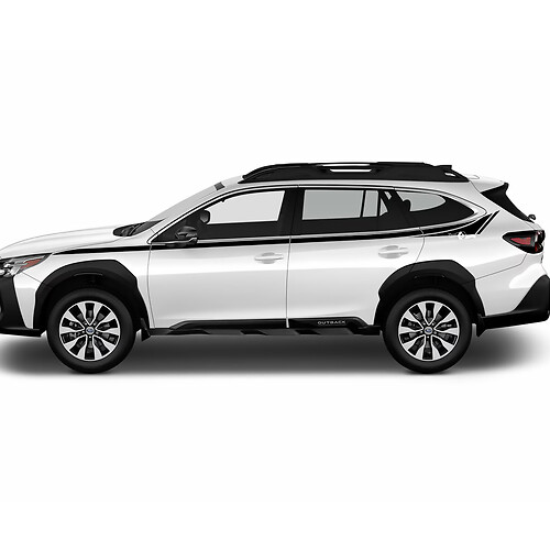 Seite nach oben Türen Pin Stripes Vinyl Aufkleber -Aufkleber Grafik für Suba Outback

