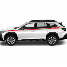 Pinstripe Oberer Türseiten Vinyl-Aufkleber Satz für Subaru Outback_3