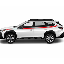 Seite nach oben Türen Pin Stripes Vinyl Aufkleber -Aufkleber Grafik für Suba Outback
 3