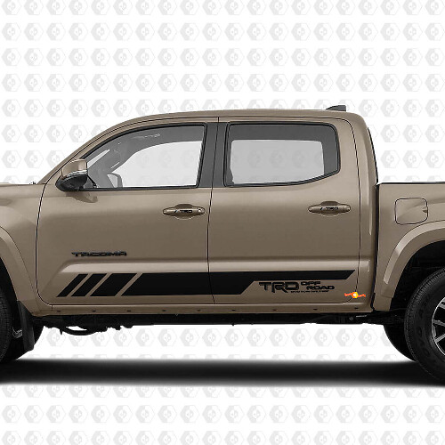 Benutzerdefinierte Text für TRD -Pro -Türen Vinyl -Aufkleber Aufkleber für Toyota Tacoma Tundra + Handles TRD -Abziehbilder
