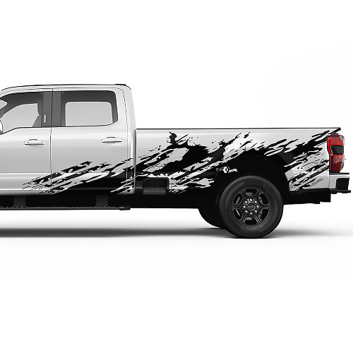 Ford F150 F250 F350 Splash Grunge Decal Kit - Nacht
