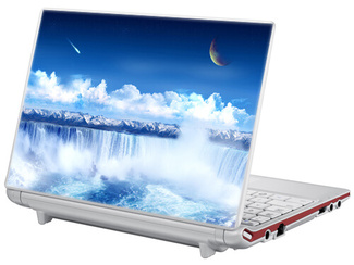 Wickelaufkleber mit Wasserfall-Aufdruck für Laptop
