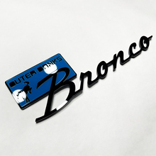 Bronco Outer Banks Fender Abzeichen Heckklappe Emblem 3D Abzeichen Blau gegen Schwarz
 4