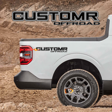 CUSTOMR Offroad Mountain Kontur Paar Seitlicher Betten Vinylaufkleber für Ford F-250_2