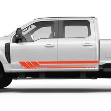Ford F150 F250 F350 Rocker Panel Side Stripes Vinyl -Aufkleber -Grafik
 3
