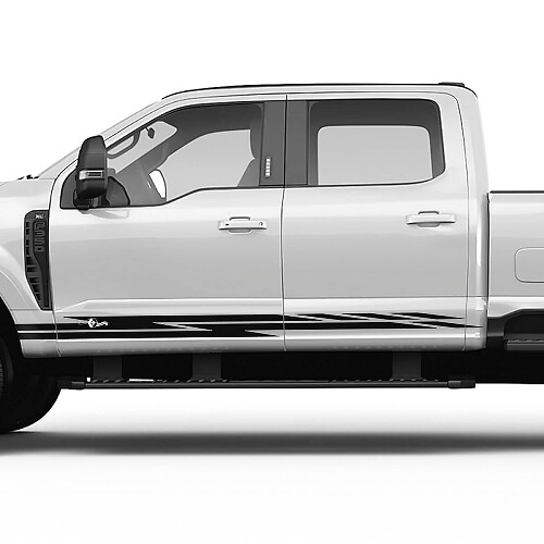 Ford F150 F250 F350 Rocker Panel Side Stripes Vinyl Aufkleber Grafik 2
