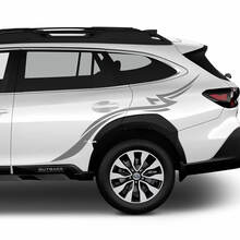 Seiten hinter Seite stammes Stammes -Vinyl -Aufkleber -Aufkleber Grafik für Suba Outback
 2
