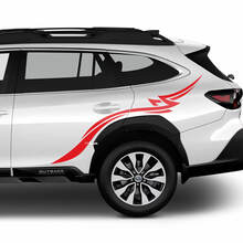 Seiten hinter Seite stammes Stammes -Vinyl -Aufkleber -Aufkleber Grafik für Suba Outback
 3