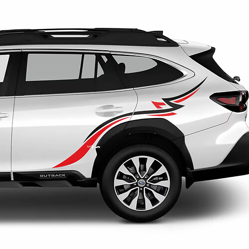 Seiten hinter Seite stammes Stammes -Vinyl -Aufkleber -Aufkleber Grafik für Suba Outback 2
