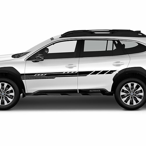 Seitentüren moderne Streifen Vinyl Aufkleber -Aufkleber -Dekalgrafik für Suba Outback
