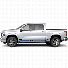 Karierte Renn-Tür- und Seitenschweller-Vinylstreifen für Chevrolet Silverado 1500 Next Generation 2027_3
