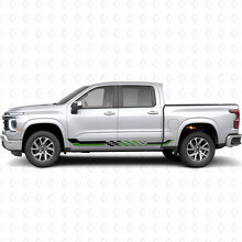 Karierte Renn-Tür- und Seitenschweller-Vinylstreifen für Chevrolet Silverado 1500 Next Generation 2027_4