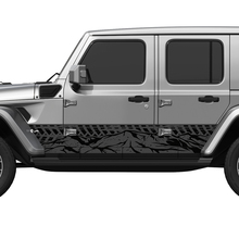 US Patriotic Distressed Flag Splash Wrap Seitentüren Vinyl Aufkleber Aufkleber Fit Jeep Wrangler
 2