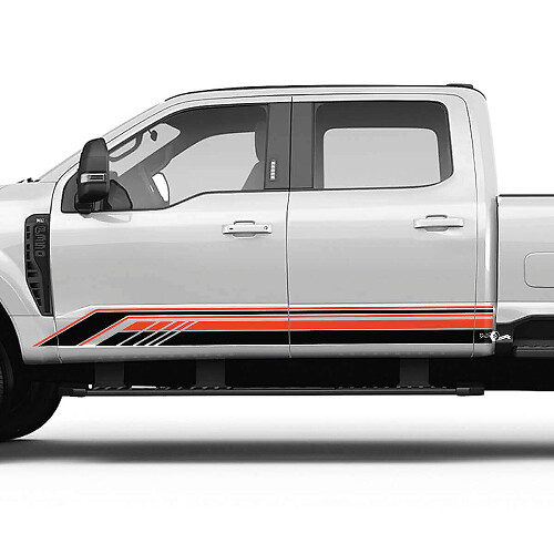 Verzierte Schwellerstreifen Vinyl-Aufkleber-Set für Musclecar F-Serie Trucks_1