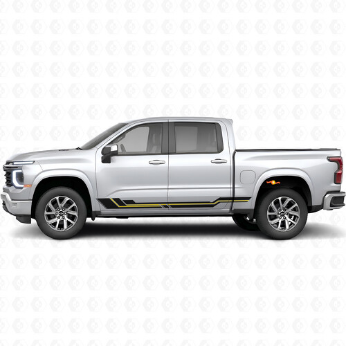 Parallele Akzent-Tür- und Schweller-Vinylstreifen für Chevrolet Silverado 1500 Next Generation 2027_1