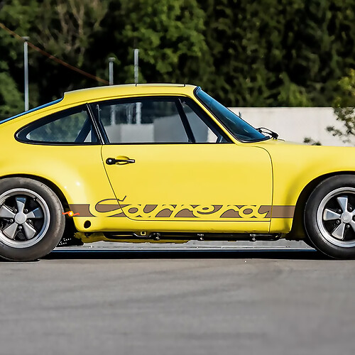 Porsche 911 Carrera Stripes Seitenaufkleber Aufkleber Umriss Farben
