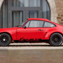 Benutzerdefinierte Namens-Seitenstreifen Vinyl-Aufkleber für Porsche 911 Carrera_3