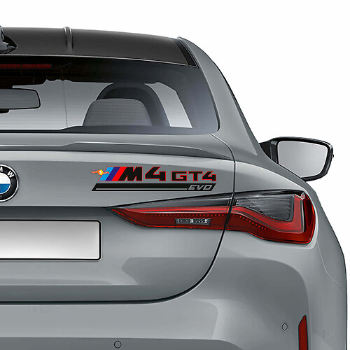 M4 GT4 EVO Stil Heck Kofferraum Vinyl-Aufkleber für BMW