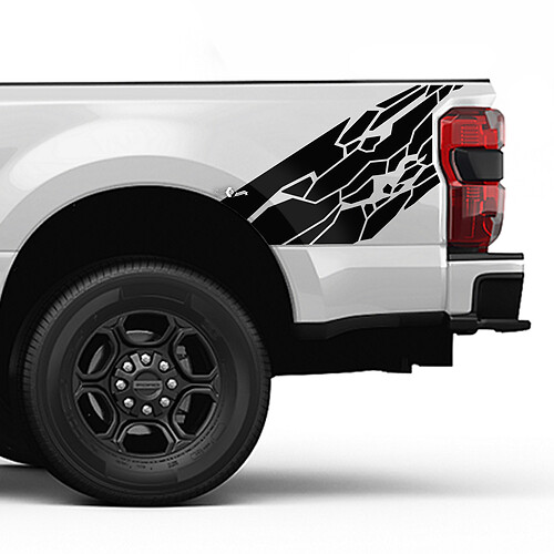 Ford F150 F250 F350 Splash Grunge Hautstil Decal Kit - Nacht
