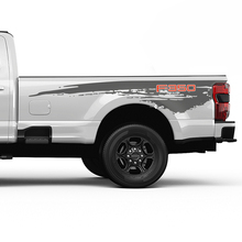 Ford F350 Bett Side Splash Grunge -Aufkleber Kit Vinyl Aufkleber Set Side Grafiken
 2